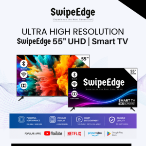 SwipeEdge 55" UHD SMART TV